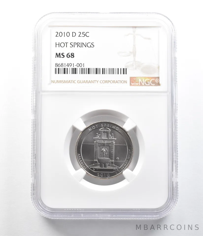 2010-D Washington Quarter ATB Hot Springs MS68 NGC *9634