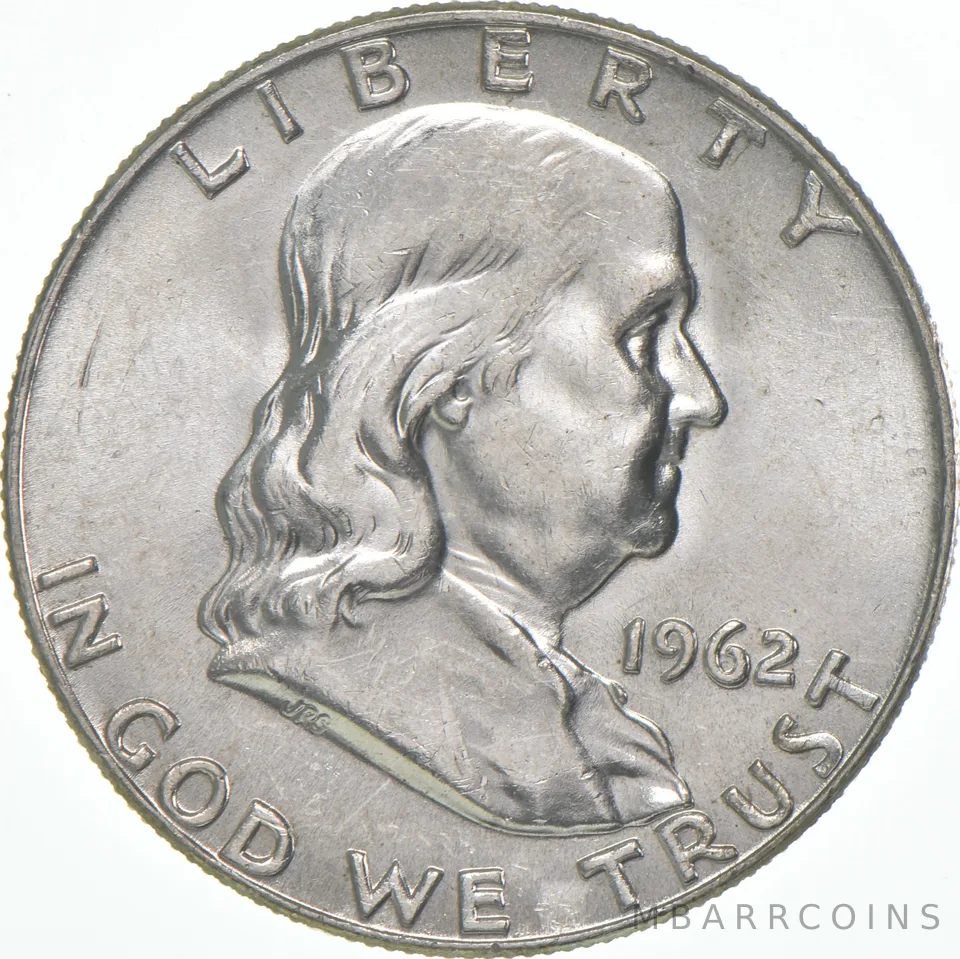 1962-D Franklin Half Dollar AU 90% Silver