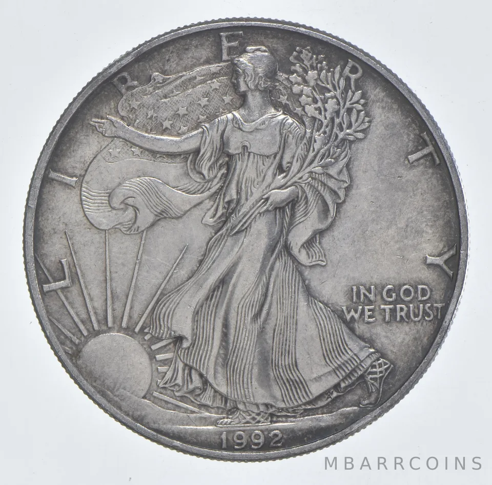 Better Date 1992 American Silver Eagle 1 Troy Oz .999 Fine Silver *090