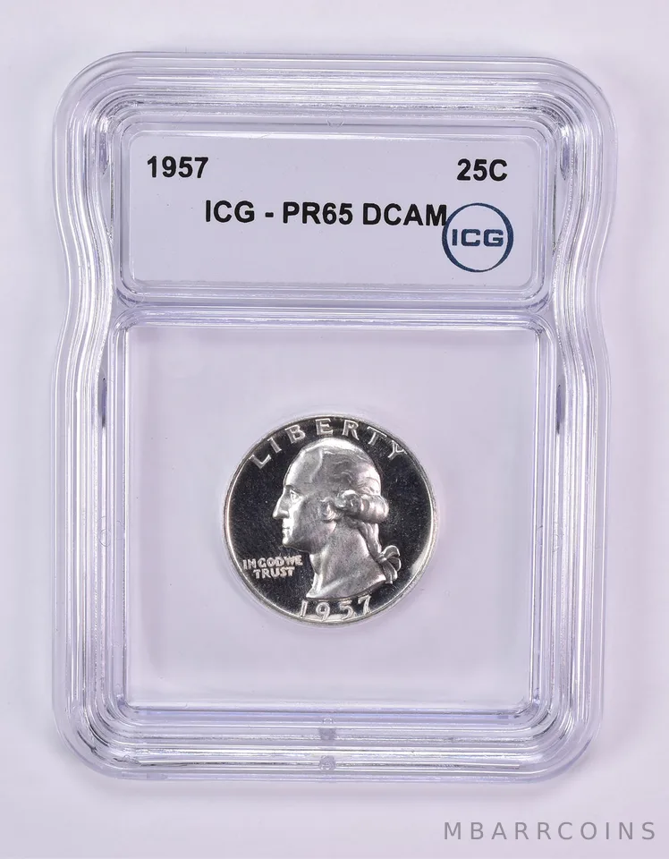 1957 Washington Quarter PR65 DCAM ICG