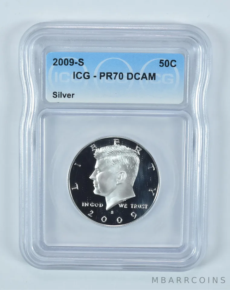2009-S Kennedy Half Dollar Silver PR70 DCAM ICG