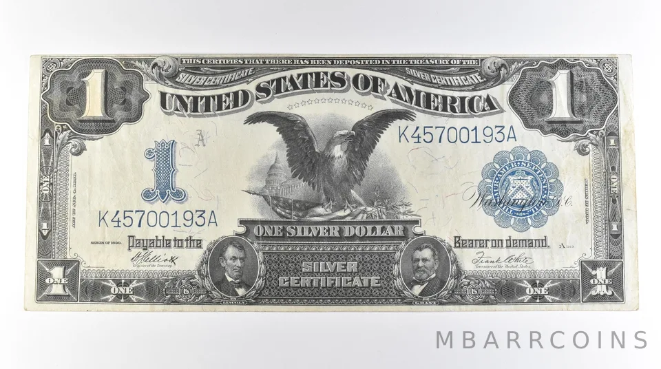 1899 $1 United States Black Eagle Silver Certificate Large Note FR#235 *0674
