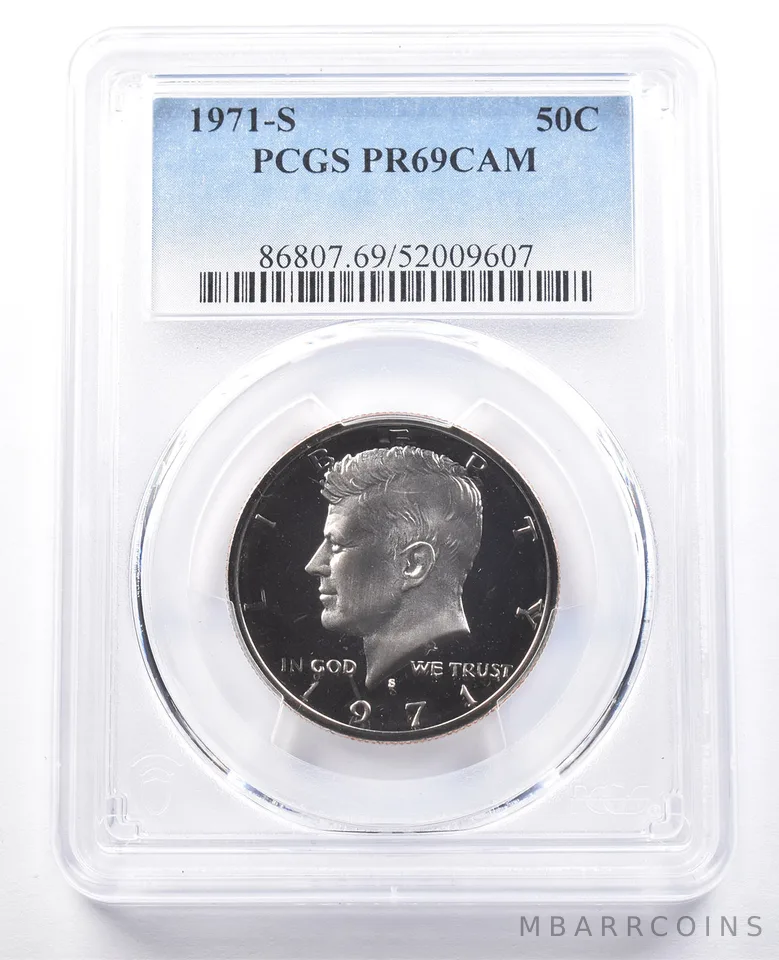 1971-S Kennedy Half Dollar PR69 CAM PCGS Blue Label