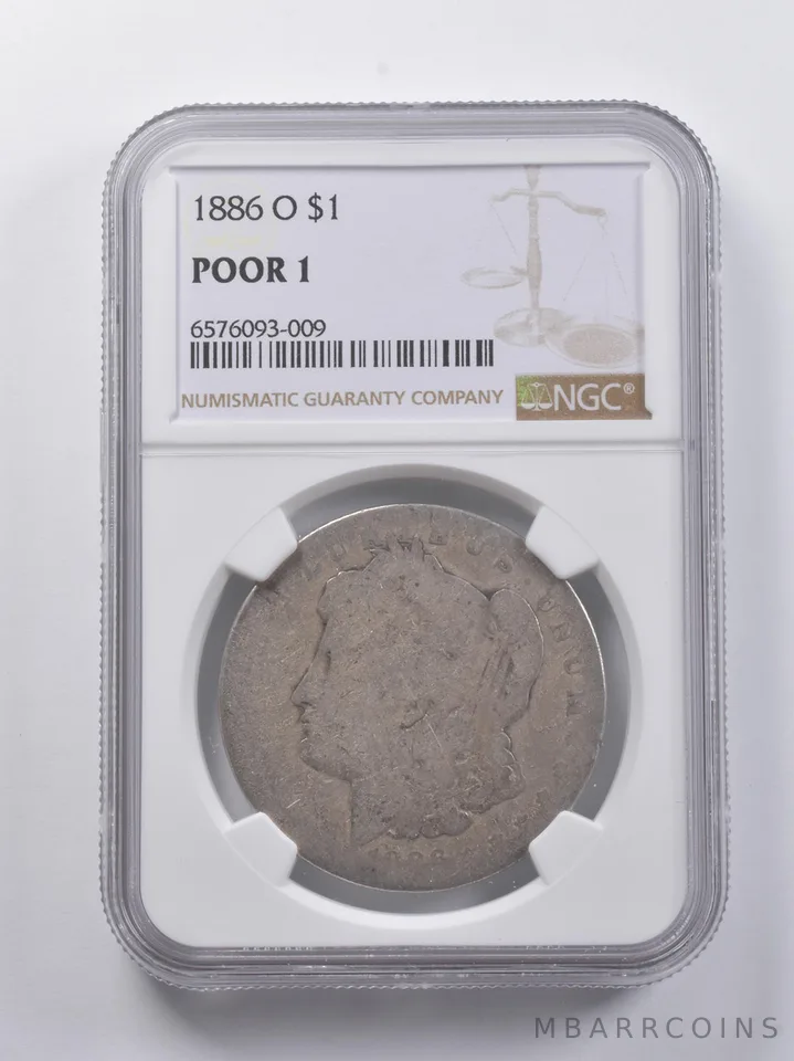 POOR 1 1886-O Morgan Silver Dollar NGC *6809