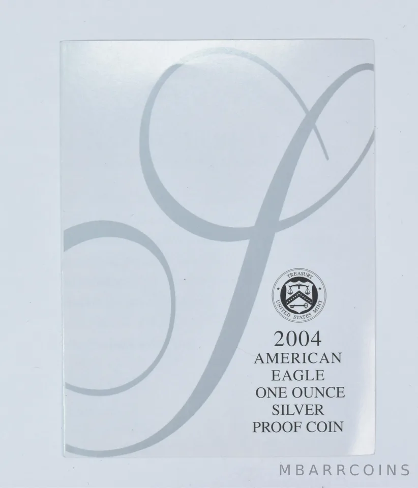 COA 2004-W American Silver Eagle Proof