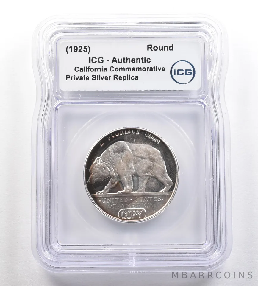 (1925) California Commemorative Gallery Silver Half Dollar ICG *4277
