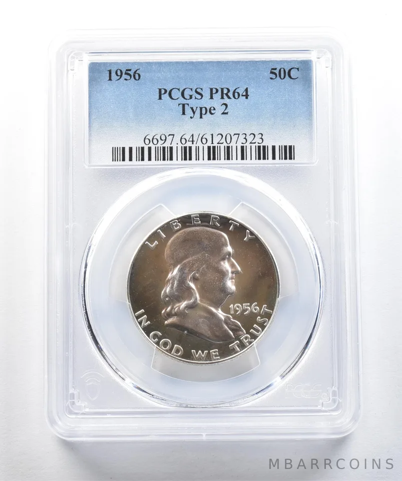 1956 Franklin Half Dollar Type 2 PR64 PCGS *1623