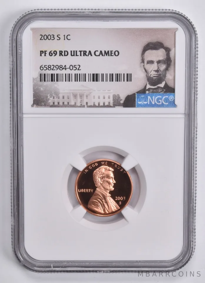 2003-S Lincoln Memorial Cent PF69 RD UCAM NGC Spl Lbl PR Proof