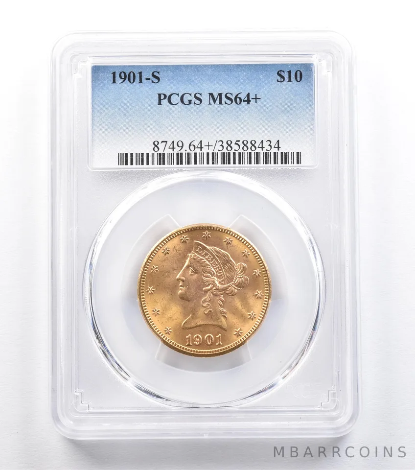1901-S $10 Liberty Head Gold Eagle MS64+ PCGS *2237