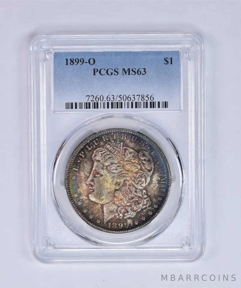 1899-O Morgan Silver Dollar MS63 PCGS Beautiful Tone *8032