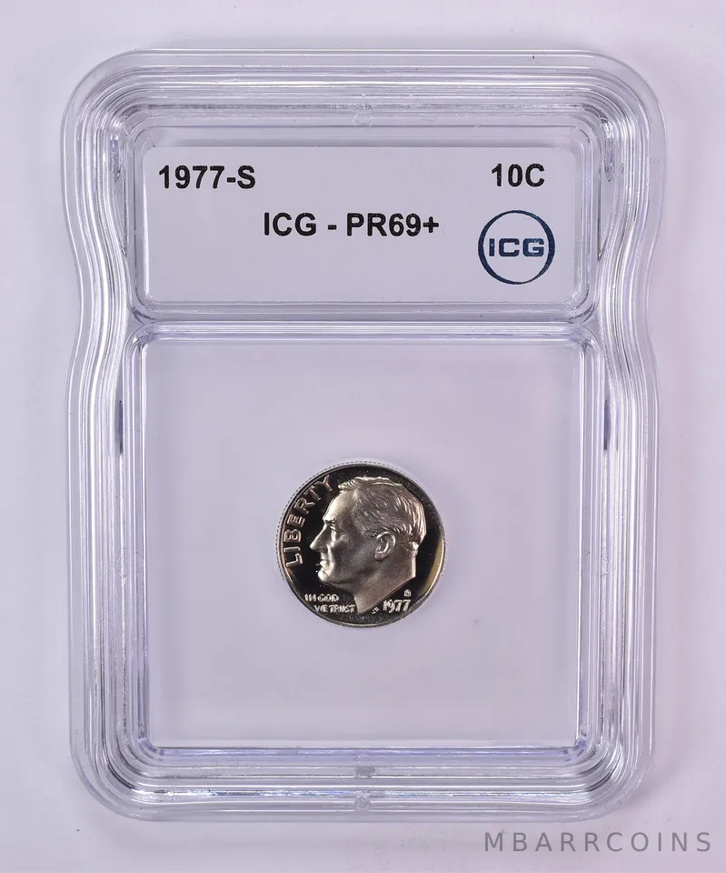 1977-S Roosevelt Dime PR69+ ICG