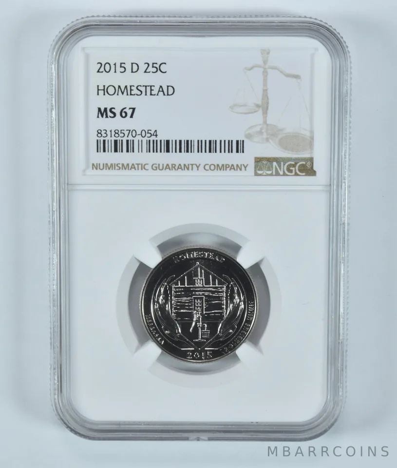 2015-D Washington Quarter Homestead America The Beautiful MS67 NGC