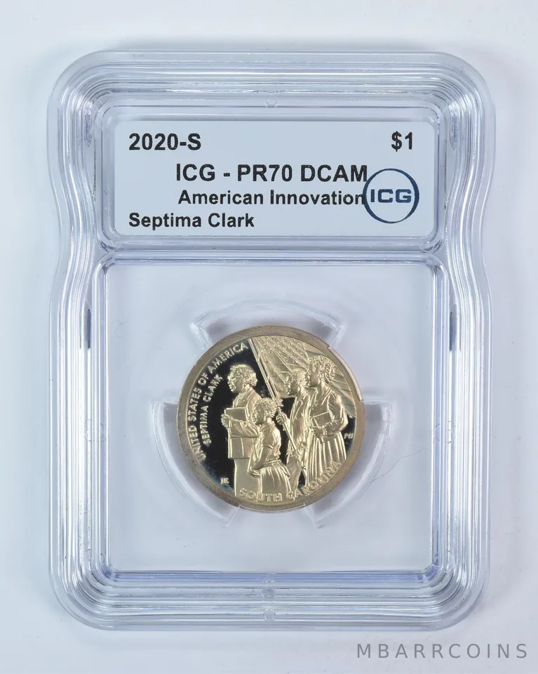 2020-S Innovation $1 Septima Clark SC PR70 DCAM ICG