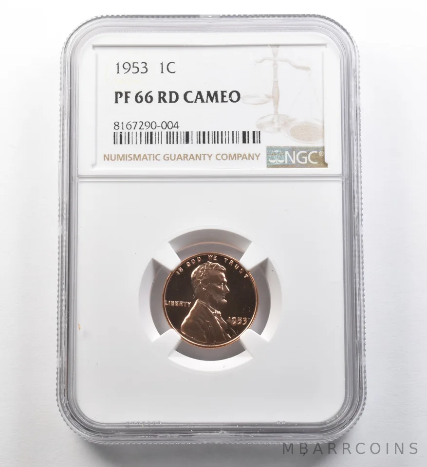 1953 Lincoln Wheat Cent PF66 RD Cameo NGC *8104