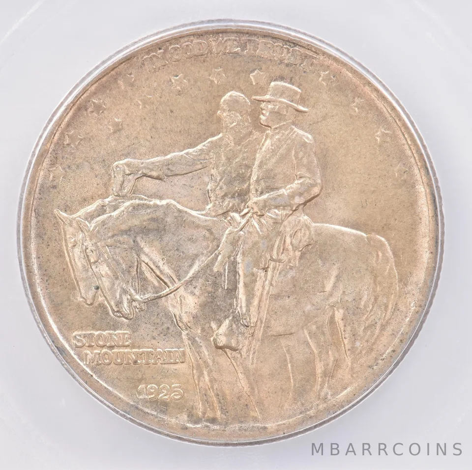 1925 Stone Mountain Commemorative Half Dollar MS64 ICG Beautiful Tone *0839