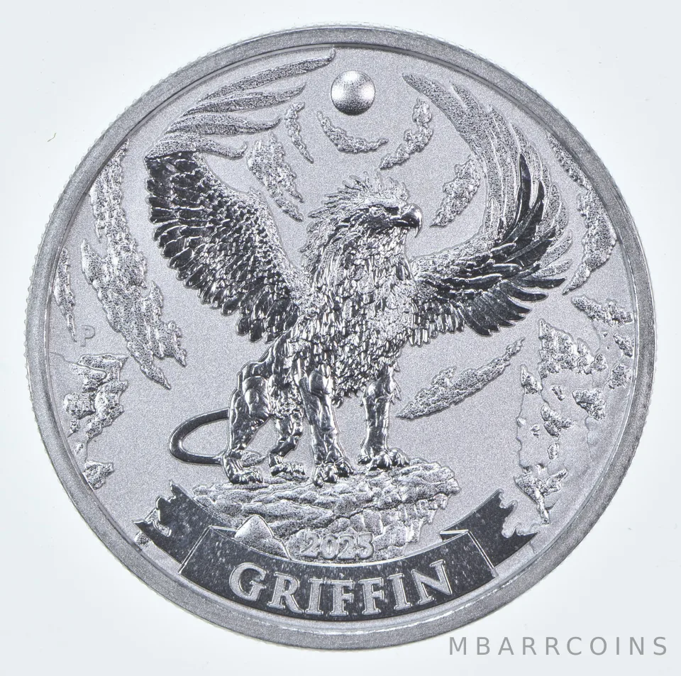 2025 P Australia 50 Cents Silver Griffin 1/2 Oz Silver