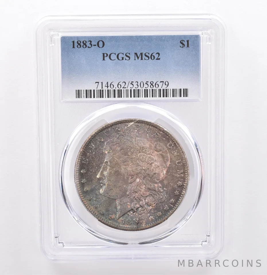 1883-O Morgan Silver Dollar MS62 PCGS Beautiful Tone *9295