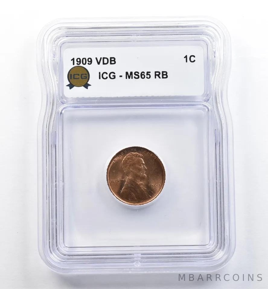 1909 VDB Lincoln Wheat Cent MS65 RB ICG *0087