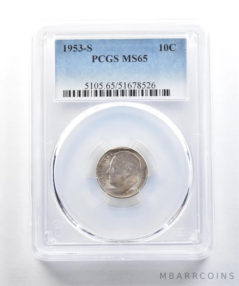 1953-S Roosevelt Dime MS65 PCGS *1622