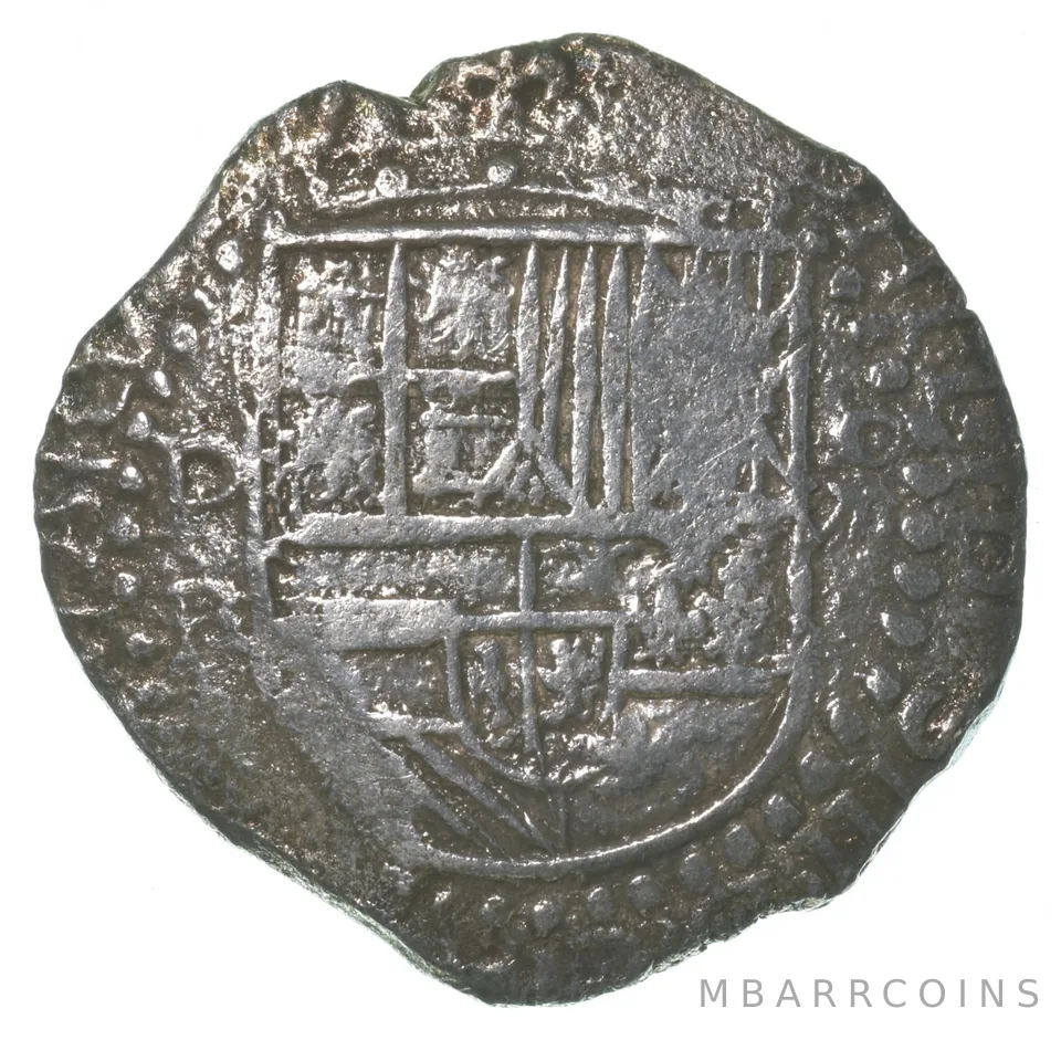 1600's Shipwreck Bolivia 8 Reales Philip III *6437