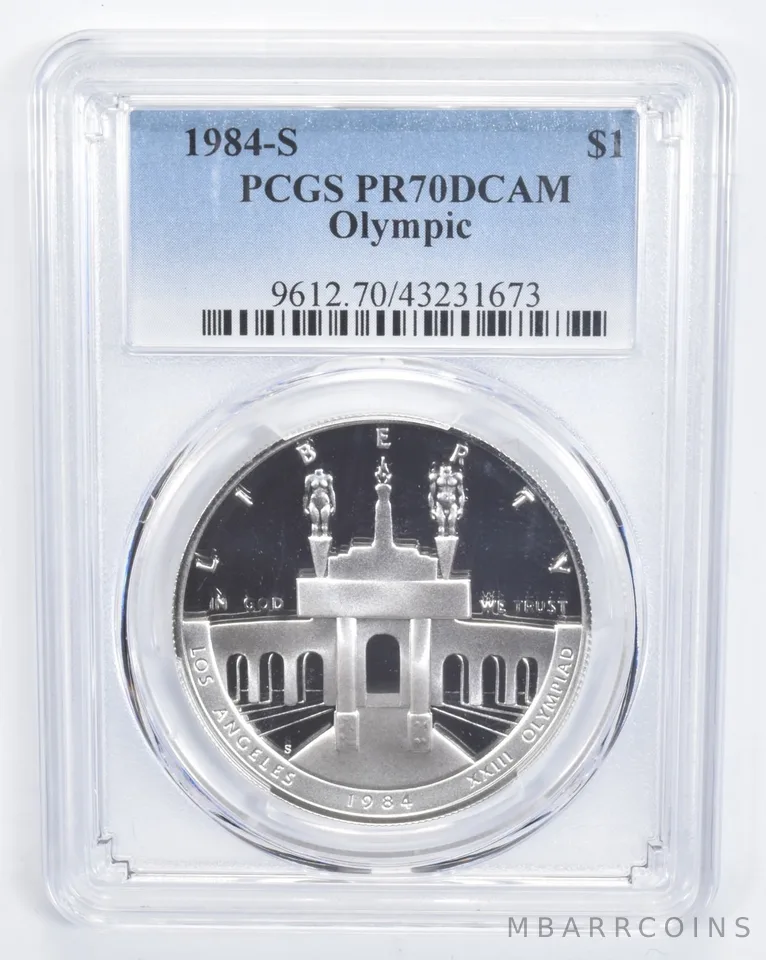 1984-S Olympics LA Commemorative Silver Dollar PR70 DCAM PCGS