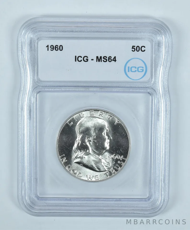 1960 Franklin Half Dollar MS64 ICG