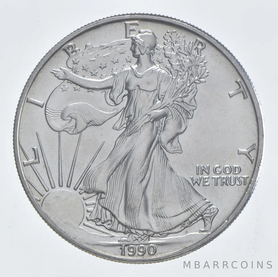 Better Date 1990 American Silver Eagle 1 Troy Oz .999 Fine Silver *219