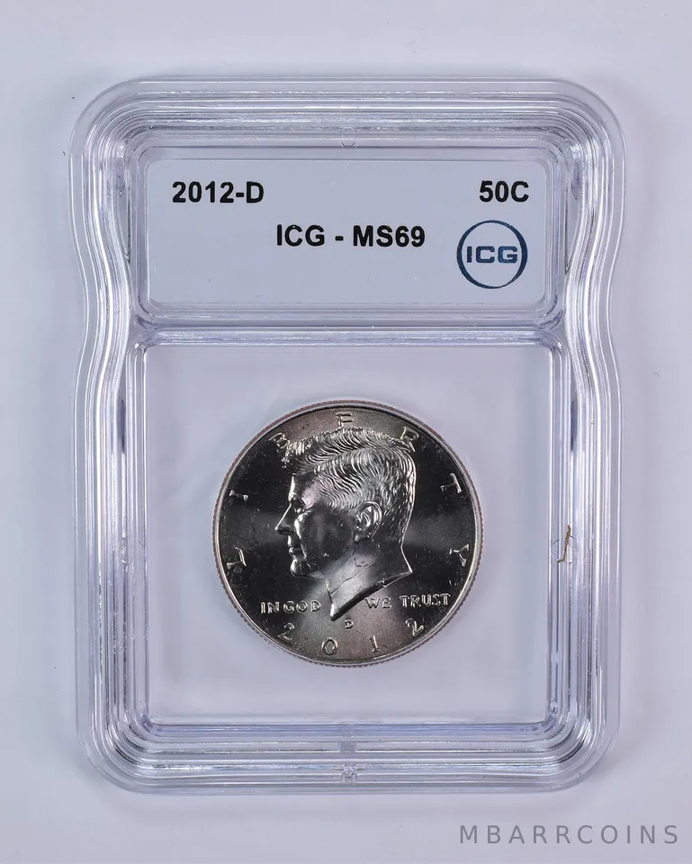 2012-D Kennedy Half Dollar MS69 ICG