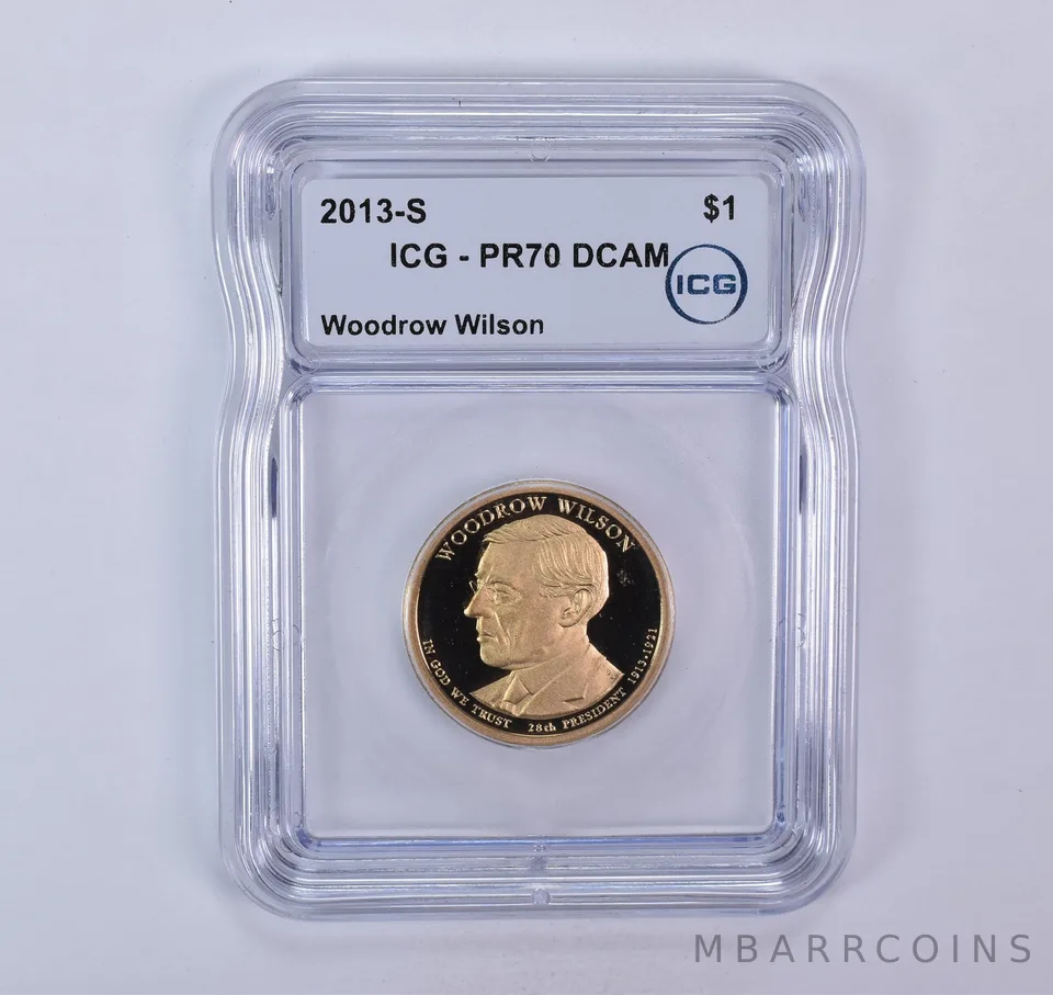 2013-S Presidential $1 Woodrow Wilson PR70 DCAM ICG