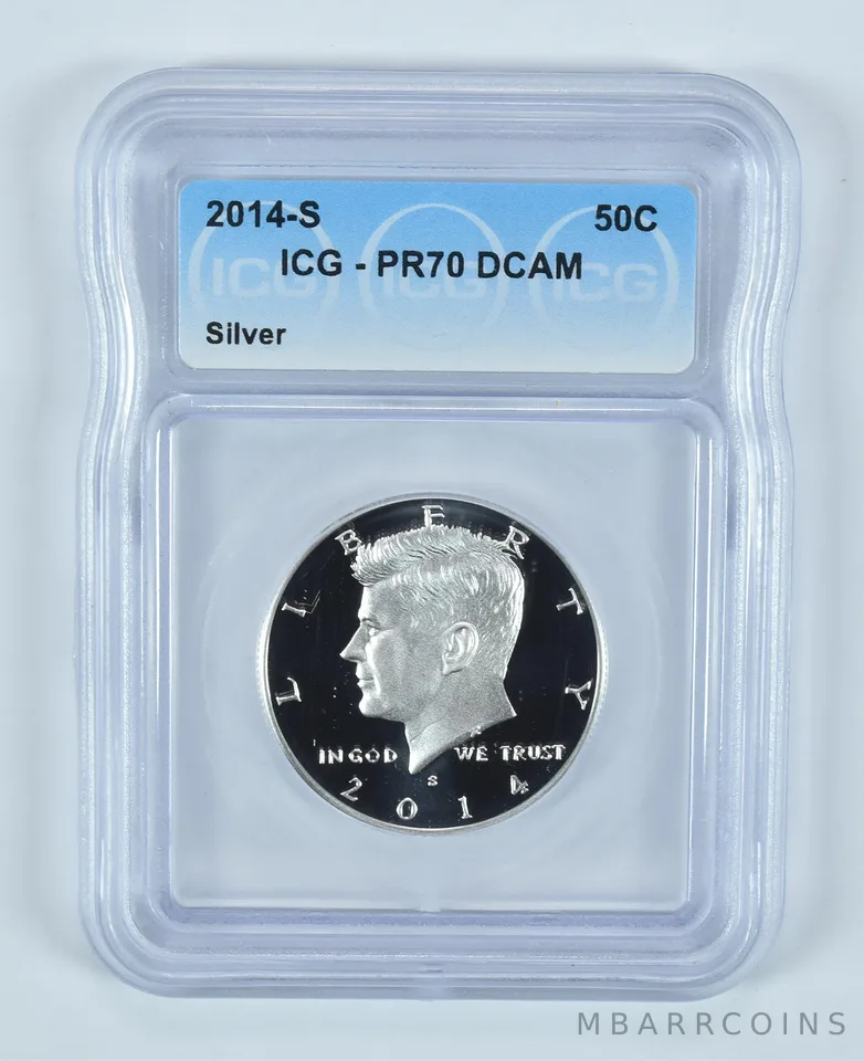 2014-S Kennedy Half Dollar Silver PR70 DCAM ICG