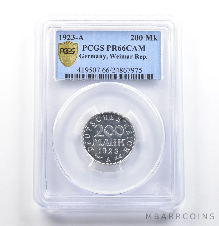 1923 A Germany Weimar Republic 200 Mark PR66 CAM PCGS *6867