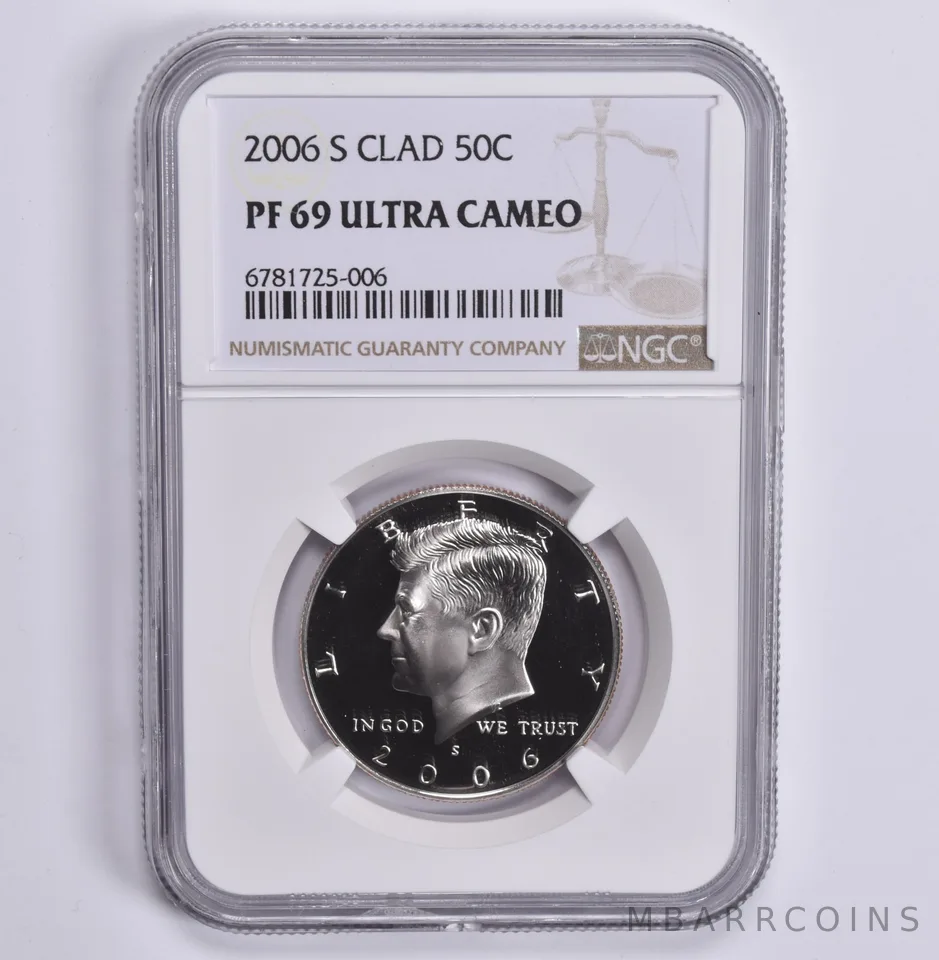 2006-S Kennedy Half Dollar CLAD PF69 NGC Brown Lbl