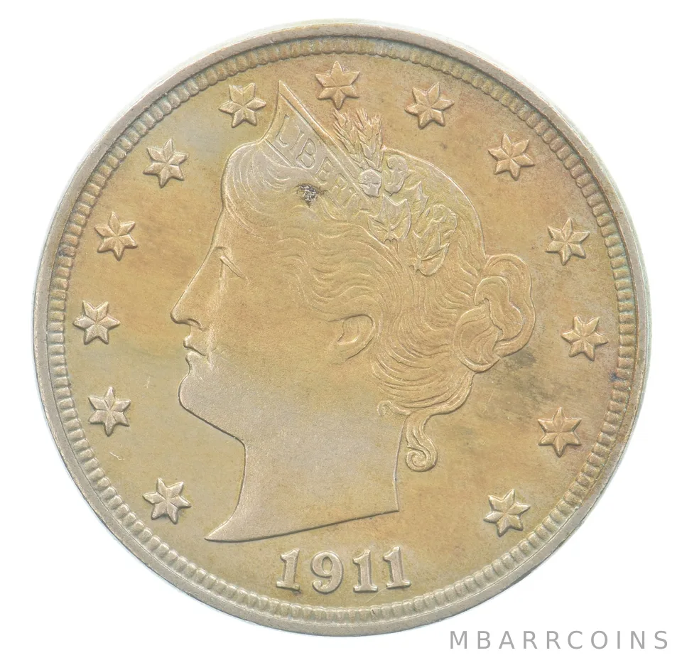 1911 Liberty V Nickel Beautiful Tone *0332
