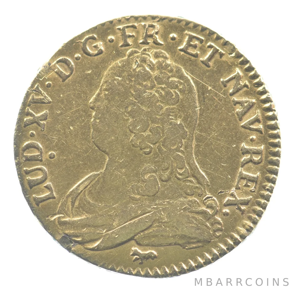 1726 A France Louis d'Or Gold Louis XV a9151