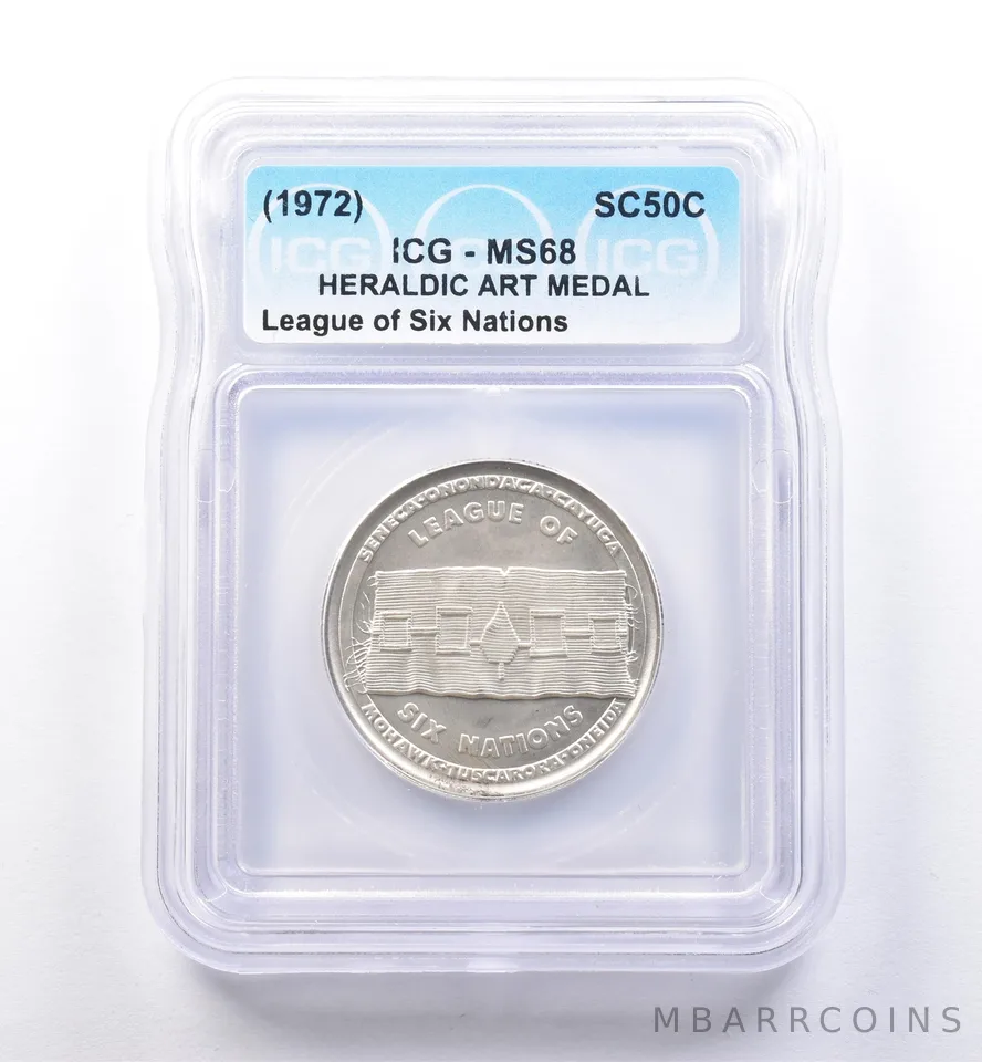 (1972) So Called Half Dollar League Of Six Nations MS68 ICG *8437