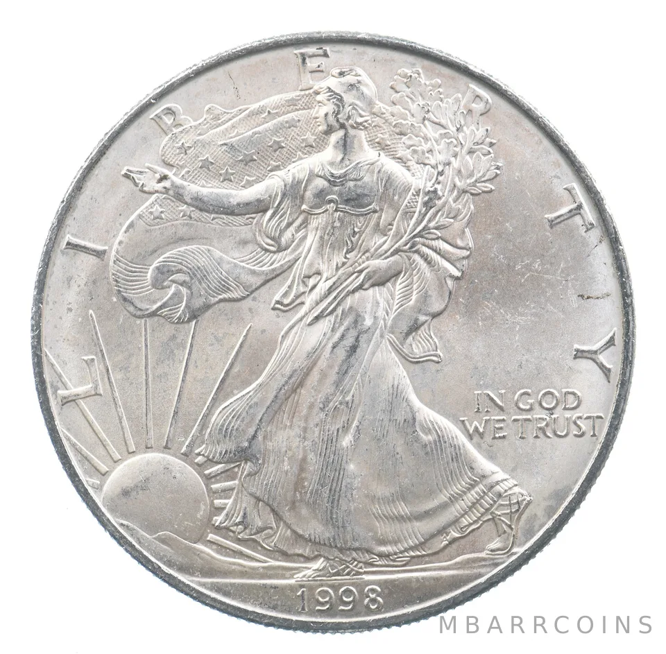 Better Date 1998 American Silver Eagle 1 Troy Oz .999 Fine Silver *726