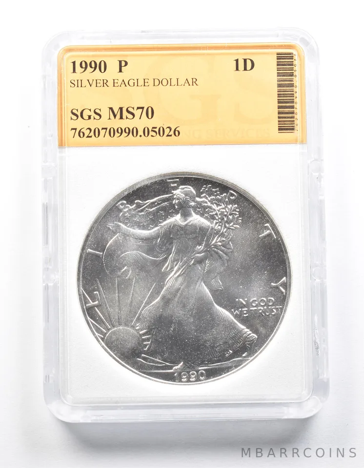 1990 American Silver Eagle a1233