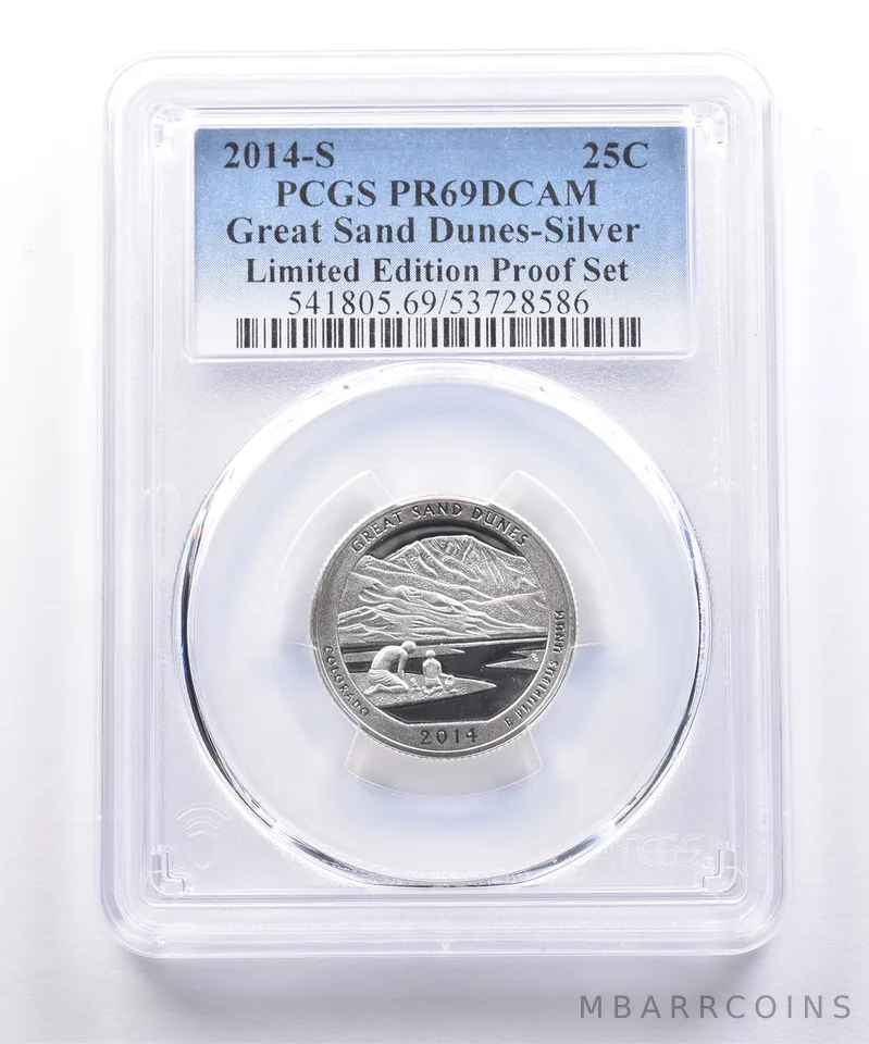 2014-S ATB Quarter Great Sand Dunes Silver Limited Edition PR69 DCAM PCGS
