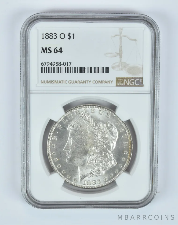 MS64 1883-O Morgan Silver Dollar NGC Beautifully Toned a7452
