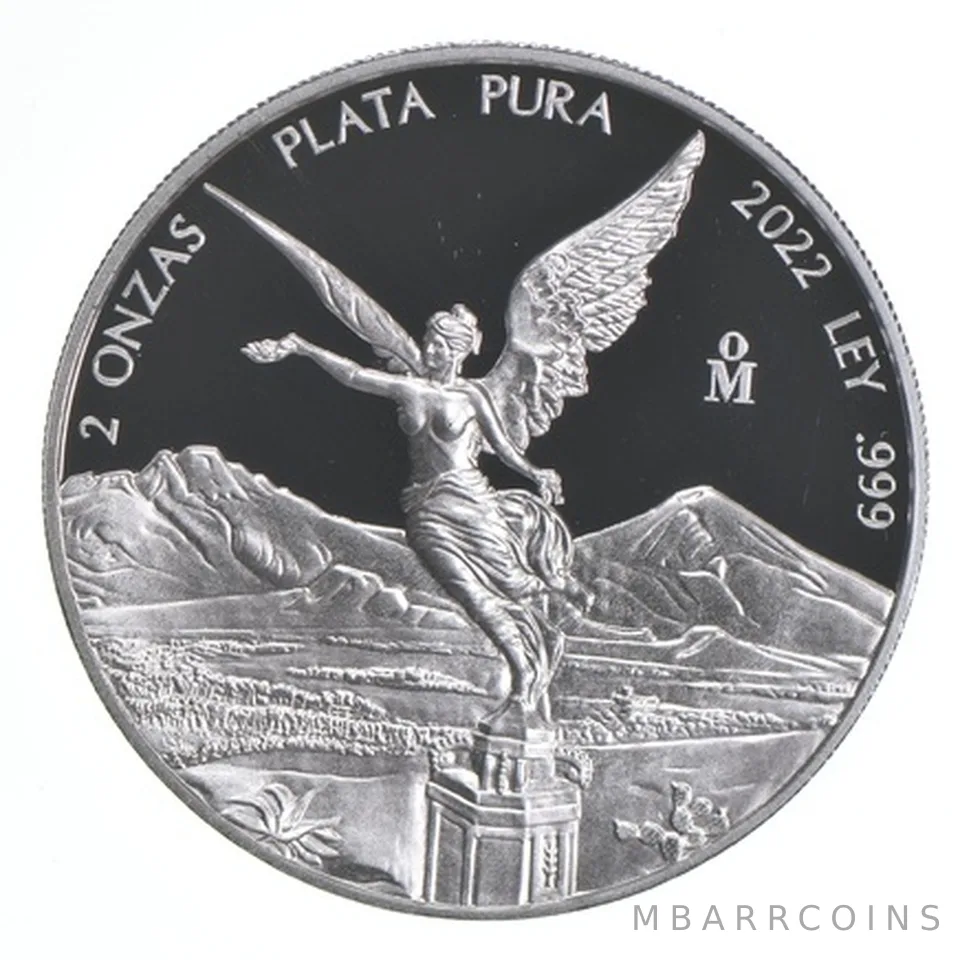 2022 Mexico 2 Onza Libertad Silver Proof