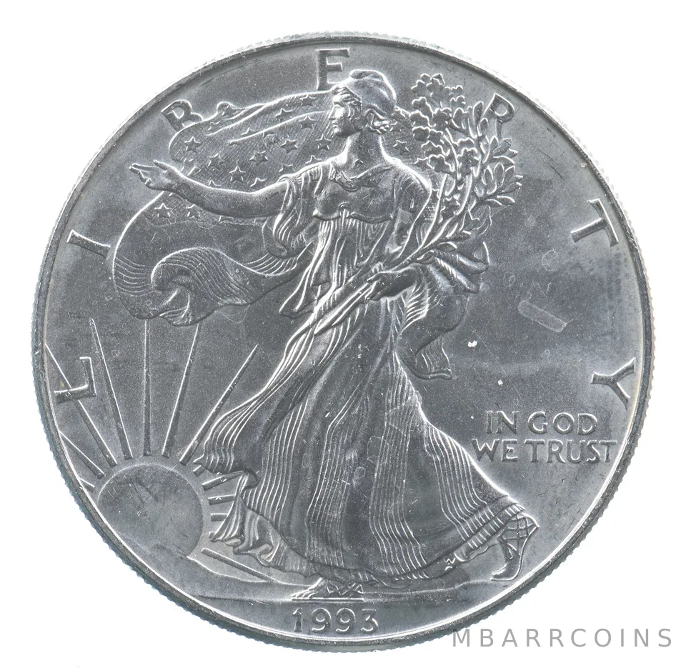 Better Date 1993 American Silver Eagle 1 Troy Oz .999 Fine Silver *817