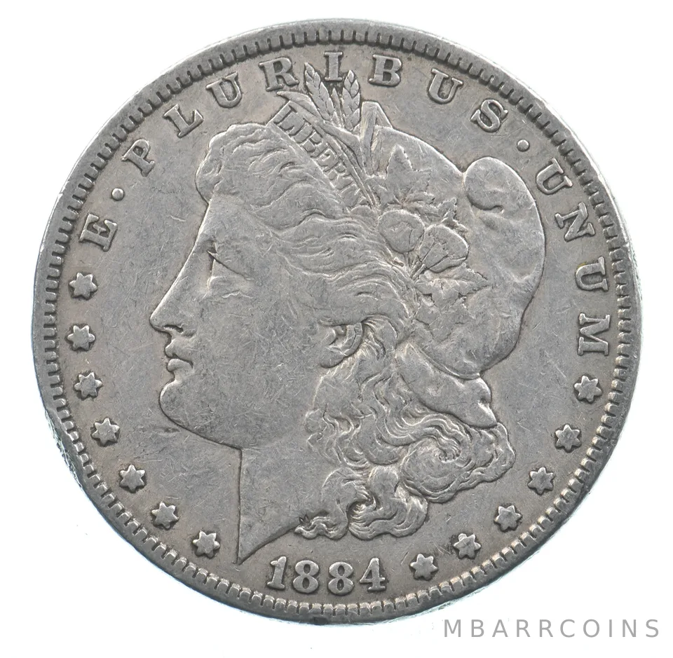 Early - 1884 Morgan Silver Dollar - 90% US Coin *638