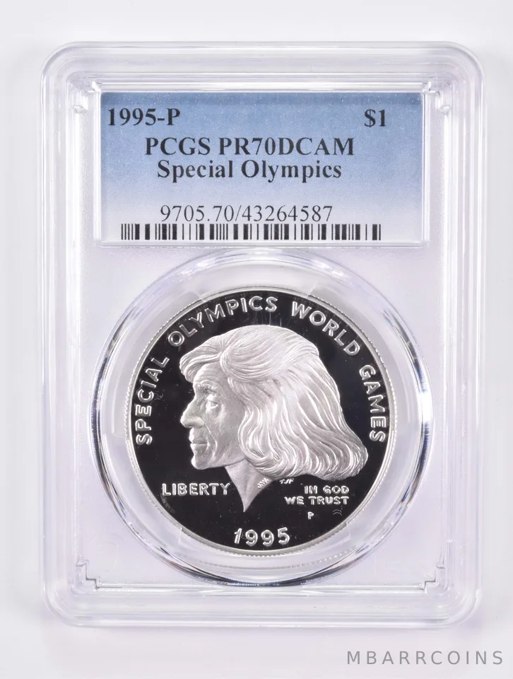 1995-P Special Olympics Commemorative Silver Dollar PR70 DCAM PCGS
