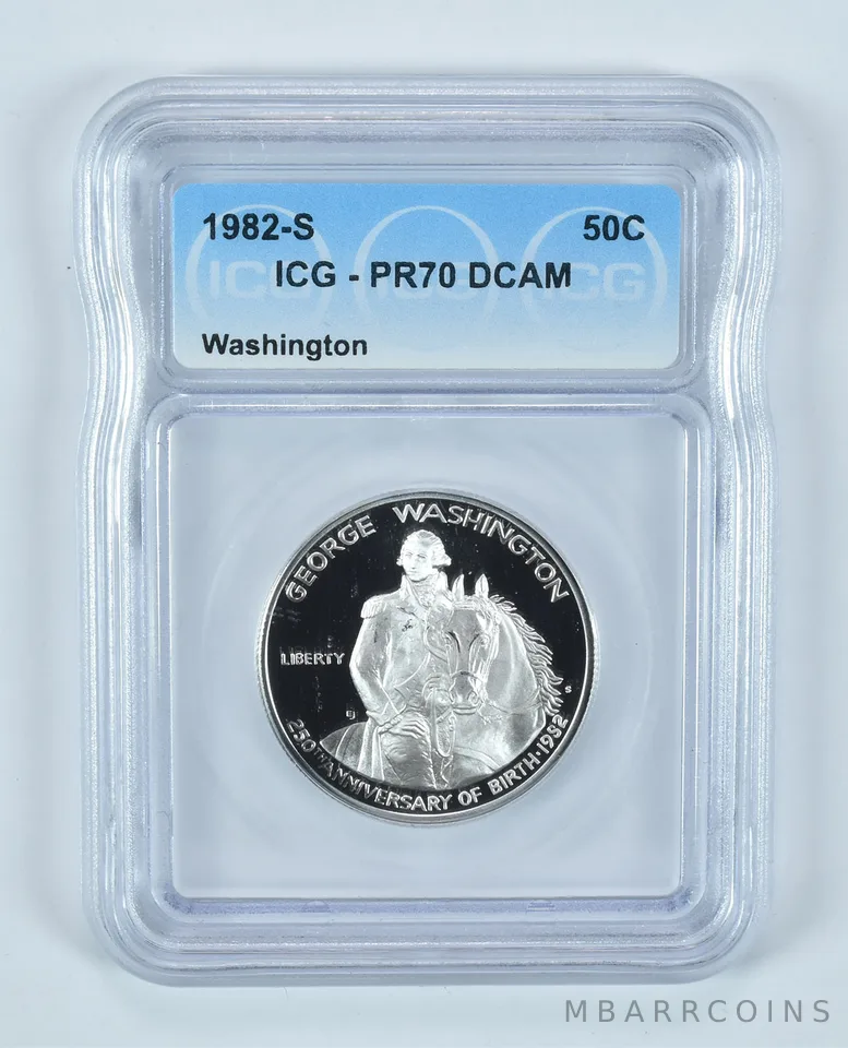 1982-S George Washington Commemorative Half Dollar PR70 DCAM ICG