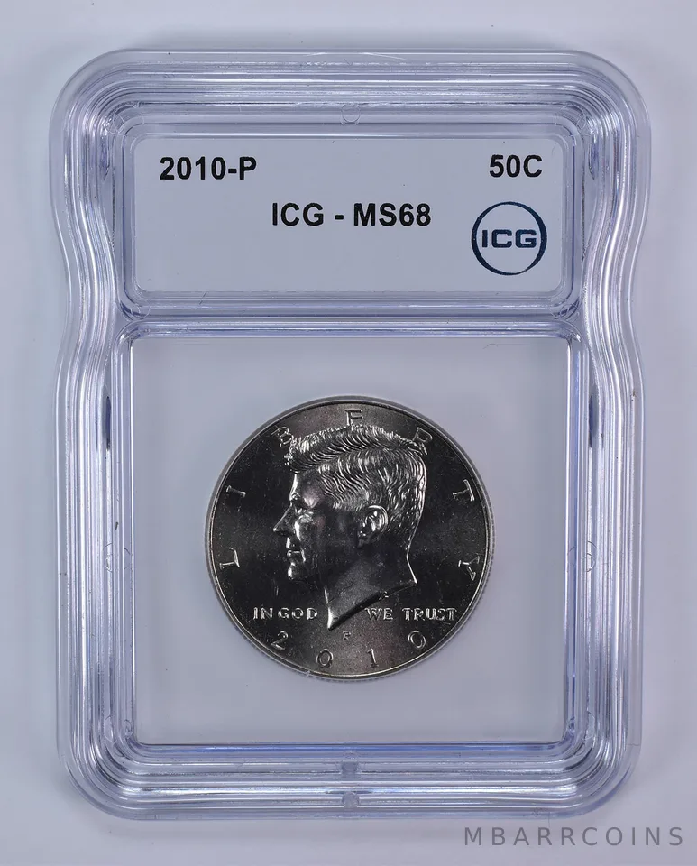 2010-P Kennedy Half Dollar MS68 ICG