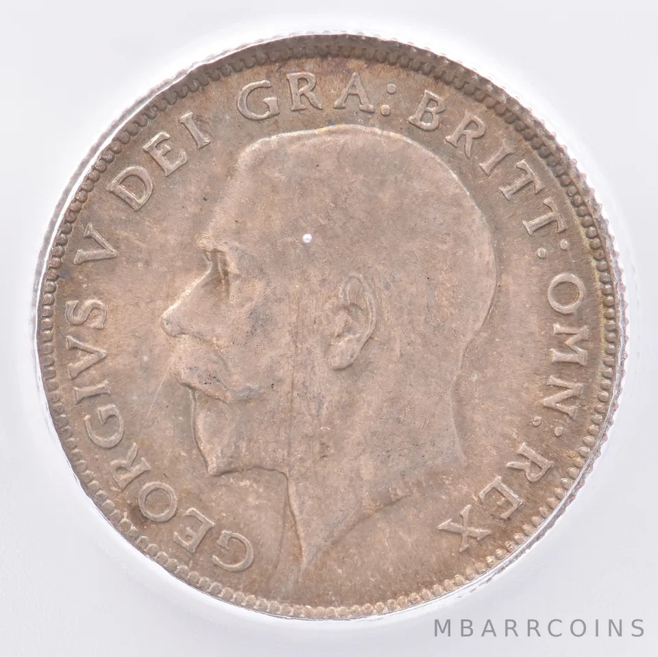 1912 Great Britain 6 Pence KM#815 MS64 ICG Beautiful Tone *1946