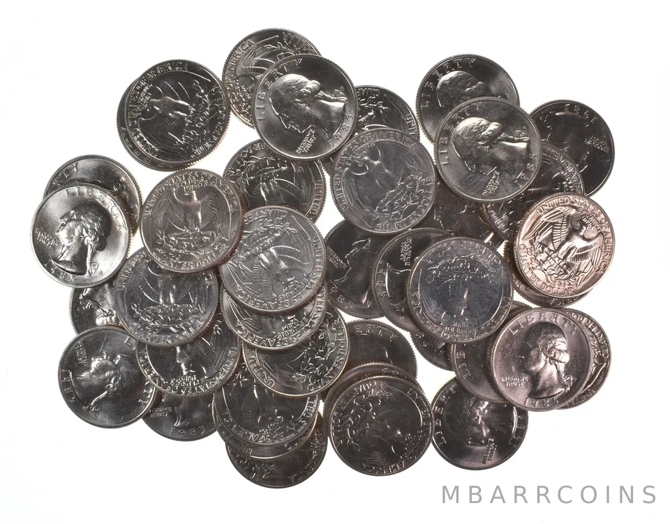 Lot (40) 1985-P Washington Quarter Clad Unc Roll