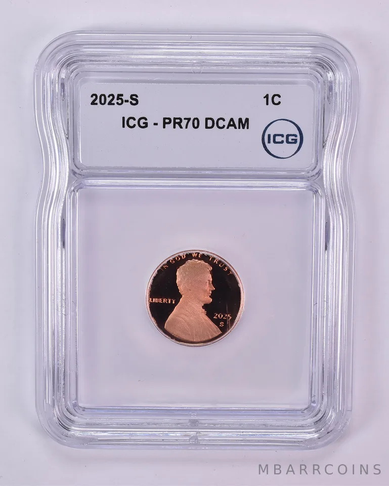 2025-S Lincoln Shield Cent PR70 DCAM ICG