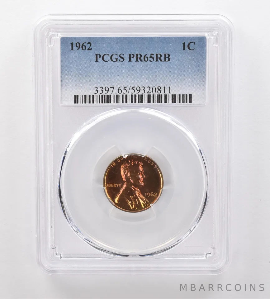 1962 Lincoln Memorial Cent PR65 RB PCGS Beautiful Tone *2072