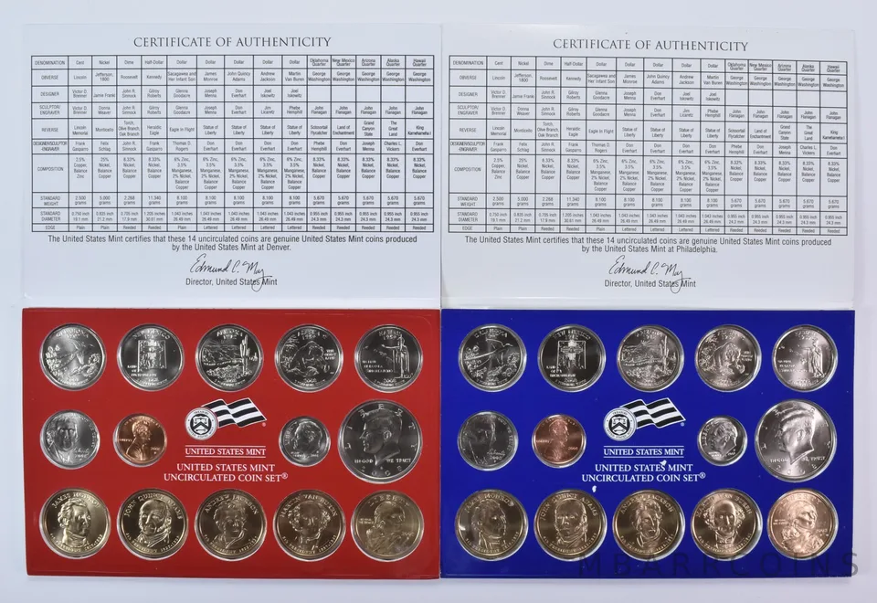 2008 Mint Set with Unc Coins in Original Packaging (28 coins)